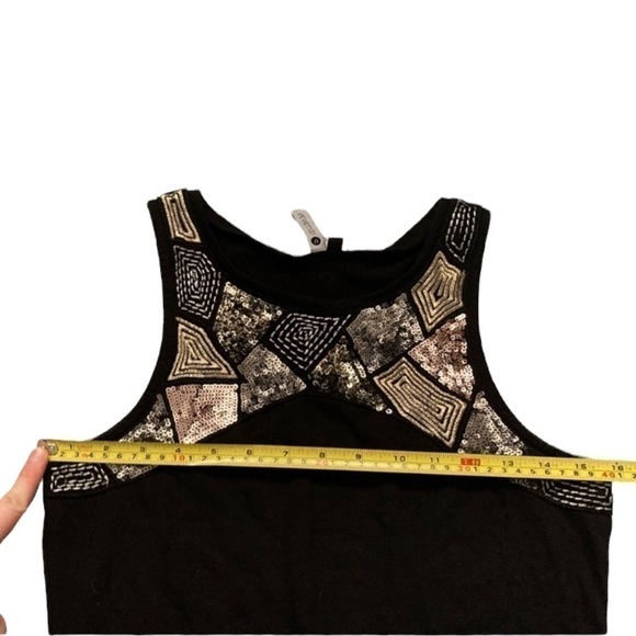 COTTON On embroidered metallic sequin bodycon tank top dress - Picture 4 of 8